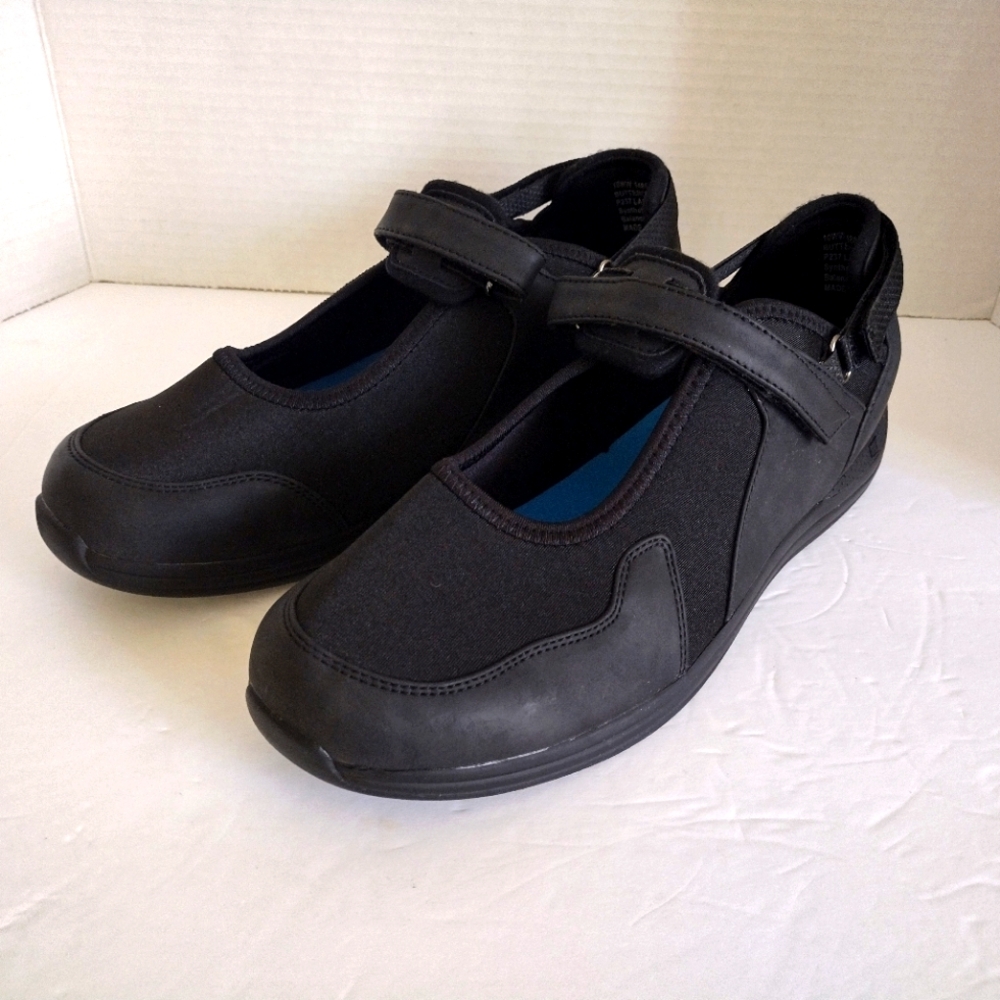 Drew Buttercup Orthopedic Mary Jane Shoes Women 10WW Black